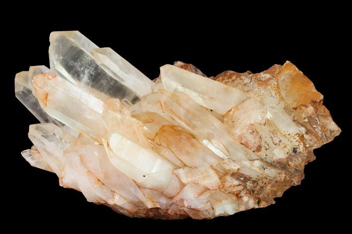 Tangerine Quartz Crystal Cluster - Madagascar #156937